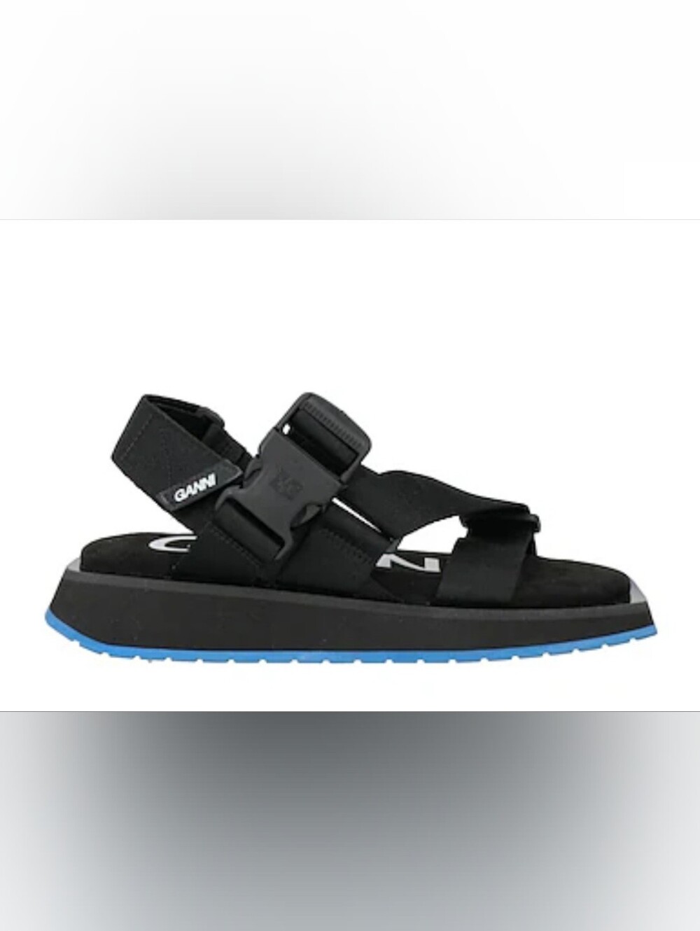 NWOB Ganni Performance Slingback Sandals. Made In Portugal. Size 38